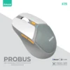 Amaze A725 Probus Tri-Mode Wireless Rechargeable Mouse 2 Bluetooth Devices and one 2.4G Silent Clicks with 6 buttons Adjustable DPI for Home and Office 6 Amaze A725