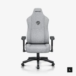 Alternative view of AndaSeat Novis Large Gaming Chair Fabric Ash Gray Best Budget Ergonomic Gaming Chair