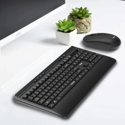Alternative view of Amaze A744 Probus Comfort Silent Wireless Keyboard & Mouse Combo with Palm Rest Ergonomic Design for Home and Office
