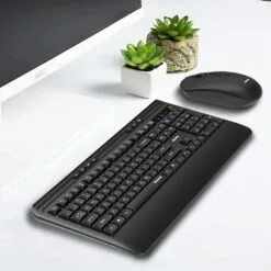 Alternative view of Amaze A744 Probus Comfort Silent Wireless Keyboard & Mouse Combo with Palm Rest Ergonomic Design for Home and Office