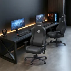 Alternative view of AndaSeat Novis Large Gaming Chair PVC Leather Black Best Budget Ergonomic Gaming Chair