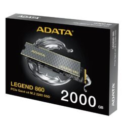 ADATA LEGEND 860 2000GB PCIe Gen4 x4 M.2 2280 Internal SSD Gen 4 Solid State Drive 6,000 Mbps 8 ADATA LEGEND 860 2000GB