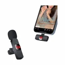 Alternative view of Redragon GM-93 Athan Lapel Wireless Microphone with USB Type-C 2.4GHz Noise Reduction for IOS and Android