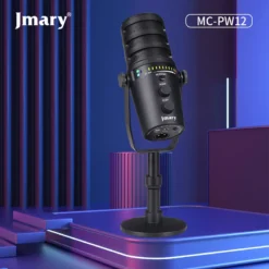Jmary MC-PW12 Professional Microphone with XLR & USB Interface for Gaming Streaming and Podcast 360° Rotating Desktop Microphone 9 Jmary MC-PW12 Professional Microphone with XLR & USB Interface for Gaming Streaming and Podcast 360° Rotating Desktop Microphone - Image 4