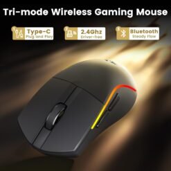 Redragon M816 PRO DEICIDE PRO Wireless Gaming Mouse RGB Tri-Mode 26K Dpi 61g Light Weight 9 Redragon M816 PRO DEICIDE PRO Wireless Gaming Mouse RGB Tri-Mode 26K Dpi 61g Light Weight - Image 3