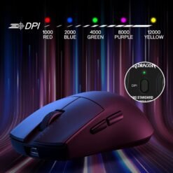 Redragon K1NG Standard M916 STD Wireless Gaming Mouse Tri-Mode Connectivity 49G Ultra-Light 24K DPI Mice w/Ergonomic Natural Grip Build 9 Redragon K1NG Standard M916 STD