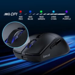 Redragon M618 LITE AZZMACH LITE Wireless Gaming Mouse Tri-mode 10000 DPI with 6 Programmable Buttons, 70G Ultra Lightweight 10 Redragon M618 LITE AZZMACH LITE Wireless Gaming Mouse Tri-mode 10000 DPI with 6 Programmable Buttons, 70G Ultra Lightweight - Image 4