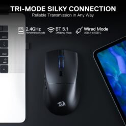 Redragon M618 LITE AZZMACH LITE Wireless Gaming Mouse Tri-mode 10000 DPI with 6 Programmable Buttons, 70G Ultra Lightweight 9 Redragon M618 LITE AZZMACH LITE Wireless Gaming Mouse Tri-mode 10000 DPI with 6 Programmable Buttons, 70G Ultra Lightweight - Image 3