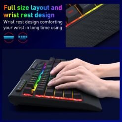 Redragon K525 PRO Wireless Membrane Gaming Keyboard RGB Tri-Mode Wireless Connectivity with programmable macro keys 9 Redragon K525 PRO