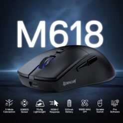 Alternative view of Redragon M618 LITE AZZMACH LITE Wireless Gaming Mouse Tri-mode 10000 DPI with 6 Programmable Buttons, 70G Ultra Lightweight