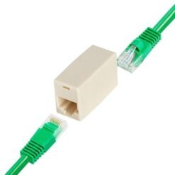 Alternative view of RJ45 Coupler Female to Female  LAN Connector RJ 45 Extender Joinder Ethernet LAN Jointer