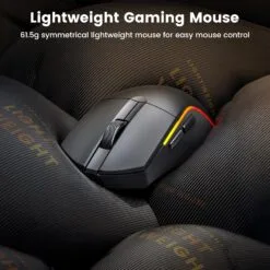 Alternative view of Redragon M816 PRO DEICIDE PRO Wireless Gaming Mouse RGB Tri-Mode 26K Dpi 61g Light Weight