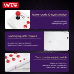 X6 Arcade Game Console 4K HD TV Game Stick with Double Arcade Joystick Built-in 20000 Games Stick 9 X6 Arcade Game Console 4K HD TV Game Stick with Double Arcade Joystick Built-in 20000 Games Stick - Image 4