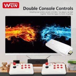 X6 Arcade Game Console 4K HD TV Game Stick with Double Arcade Joystick Built-in 20000 Games Stick 10 X6 Arcade Game Console