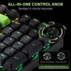 Redragon K740 Wired Mechanical Gaming Keyboard RGB 98 Keys with Linear Dragon Chant Switch and Vibrant Groovy RGB 9 Redragon K740 Wired Mechanical Gaming Keyboard RGB 98 Keys with Linear Dragon Chant Switch and Vibrant Groovy RGB - Image 4