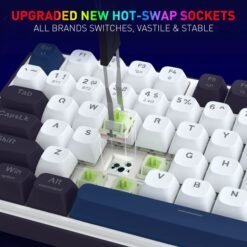 Redragon FAYE K744 PRO Wireless Mechanical Gaming Keyboard 99 Keys Tri-Mode Connectivity with Custom Linear Mint Mambo Switch 12 Redragon FAYE K744 PRO