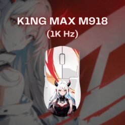 Redragon M918 K1NG MAX 1K Hz 3-Mode Wireless Anime Gaming Mouse 26,000Dpi Programmable White 9 Redragon M918 K1NG MAX
