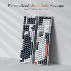 Redragon K668 TRUNDLE Wired Mechanical Gaming Keyboard with Vibrant Groovy RGB Hot-Swappable Red Switches and Extra Keycaps for Different Look 13 Redragon K668