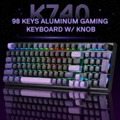 Redragon K740 PRO Wireless Mechanical Gaming Keyboard Tri-Mode Connectivity 98 Keys Linear Mint Mambo Switch with Linear Mint Mambo Switch 9 Redragon K740 PRO Wireless Mechanical Gaming Keyboard Tri-Mode Connectivity 98 Keys Linear Mint Mambo Switch with Linear Mint Mambo Switch - Image 3