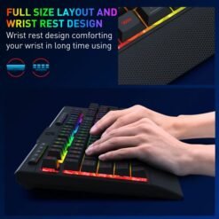 Redragon S151 PRO Wireless Membrane Gaming Keyboard & Mouse Combo RGB Tri-Mode Wireless Connectivity 12800 Dpi Mouse 11 Redragon S151 PRO Wireless Membrane Gaming Keyboard & Mouse Combo RGB Tri-Mode Wireless Connectivity 12800 Dpi Mouse - Image 5