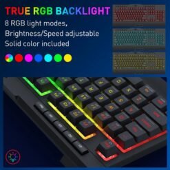 Redragon S151 PRO Wireless Membrane Gaming Keyboard & Mouse Combo RGB Tri-Mode Wireless Connectivity 12800 Dpi Mouse 13 Redragon S151 PRO