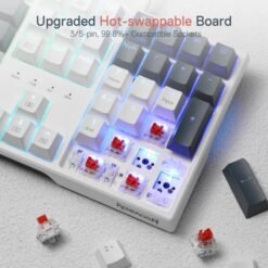 Redragon K668 TRUNDLE Wired Mechanical Gaming Keyboard with Vibrant Groovy RGB Hot-Swappable Red Switches and Extra Keycaps for Different Look 9 Redragon K668 TRUNDLE Wired Mechanical Gaming Keyboard with Vibrant Groovy RGB Hot-Swappable Red Switches and Extra Keycaps for Different Look - Image 3