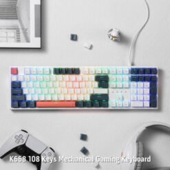 Redragon K668 TRUNDLE Wired Mechanical Gaming Keyboard with Vibrant Groovy RGB Hot-Swappable Red Switches and Extra Keycaps for Different Look 11 Redragon K668 TRUNDLE Wired Mechanical Gaming Keyboard with Vibrant Groovy RGB Hot-Swappable Red Switches and Extra Keycaps for Different Look - Image 5