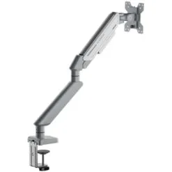 Alternative view of AndaSeat Stealth II Ergonomic Single Monitor Arm White A6D Durable Solid Arm Stand for Monitor