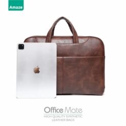 Amaze A920 Office Mate Synthetic Leather Laptop Bag for 14 inch and 15.6 inch MacBook and Laptops 17 Amaze A920