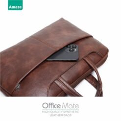 Amaze A920 Office Mate Synthetic Leather Laptop Bag for 14 inch and 15.6 inch MacBook and Laptops 16 Amaze A920 Office Mate Synthetic Leather Laptop Bag for 14 inch and 15.6 inch MacBook and Laptops - Image 8