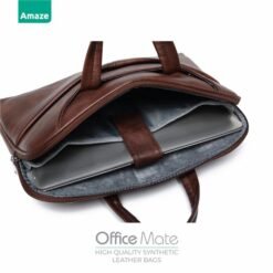 Amaze A920 Office Mate Synthetic Leather Laptop Bag for 14 inch and 15.6 inch MacBook and Laptops 13 Amaze A920 Office Mate Synthetic Leather Laptop Bag for 14 inch and 15.6 inch MacBook and Laptops - Image 5