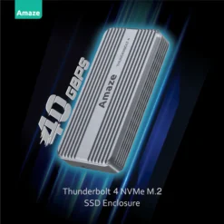 Amaze A227 Thunderbolt 4 M.2 NVME SSD Enclosure with Cooling Fan and Heatsink 40 GBPS Alloy Design 7 Amaze A227 Thunderbolt 4 M.2 NVME SSD Enclosure with Cooling Fan and Heatsink 40 GBPS Alloy Design - Image 3