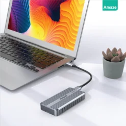 Amaze A227 Thunderbolt 4 M.2 NVME SSD Enclosure with Cooling Fan and Heatsink 40 GBPS Alloy Design 9 Amaze A227