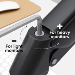 Xtrike-Me HT-20 WH Single Monitor Arm White Desk Mount Stand for Monitor and TV 13 to 32 Inches UP to 9 kg – Motion Swivel ±90° Rotation 360° VESA 11 Xtrike-Me HT-20 WH Single Monitor Arm White Desk Mount Stand for Monitor and TV 13 to 32 Inches UP to 9 kg – Motion Swivel ±90° Rotation 360° VESA - Image 5