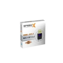 Speed-X Alfa W107 2-in-1 External Wifi and Bluetooth 5.3 USB Adapter 300mbps Plug & Play 5 Speed-X Alfa W107