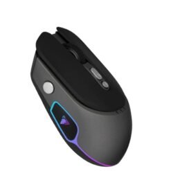JeDEL WH104 Wireless Dual Mode 2.4Ghz and Bluetooth Rechargeable RGB Mouse Optical Sensor 3200 DPI 6 Buttons 9 JeDEL WH104