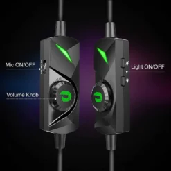 Jeecoo J65 USB 7.1 RGB Wired Gaming Headset Surround Sound Heavy Bass Headphones - Image 3