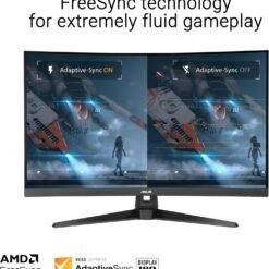 Alternative view of ASUS TUF Gaming VG32WQ3B 31.5 inch 180Hz Curved Gaming Monitor QHD, ELMB, FreeSync, 1ms GTG (0.5ms minimum), 90% DCI-P3, HDR