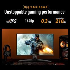 ASUS TUF Gaming Series 5 VG27AQ5A 27inch 2K 210Hz 0.3ms Gaming Monitor QHD(2560x1440) Fast IPS, ELMB SYNC, Gaming AI - Image 3