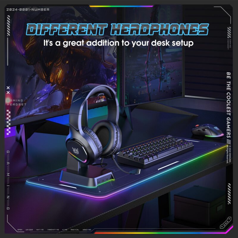 ONIKUMA X31 Wired RGB Gaming Headphones 3.5mm Multi-Platform Support for PC, Mobile, PlayStation, Switch and Xbox 19 Haa7cc4537bf040a08c9334ba543aa1faJ