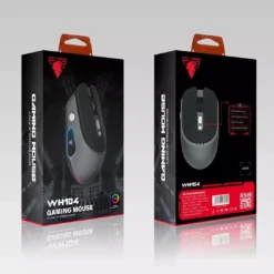 JeDEL WH104 Wireless Dual Mode 2.4Ghz and Bluetooth Rechargeable RGB Mouse Optical Sensor 3200 DPI 6 Buttons 13 JeDEL WH104