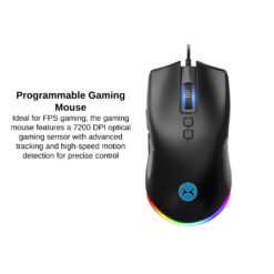 Mikuso X-Series XM-56U CYRUS RGB Gaming Mouse Ergonomic 7,200Dpi Programmable 8 Mikuso X-Series XM-56U CYRUS RGB Gaming Mouse Ergonomic 7,200Dpi Programmable - Image 4