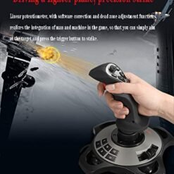 PXN 2113 Pro Flight Simulator Controller Joystick for PC flight joystick Controls with Vibration Function and Throttle Controls Wired 10 PXN 2113 Pro Flight Simulator Controller Joystick for PC flight joystick Controls with Vibration Function and Throttle Controls Wired - Image 3