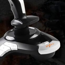 PXN F16 Flight Joystick Controller for PC with 4 axles, 12 action buttons, an 8-way hat switch, and a rapid-fire trigger 13 PXN F16