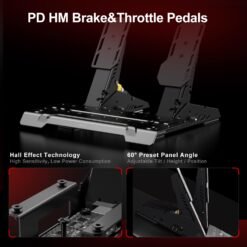 PXN VD6 Bundle PC Steering Wheel and Pedals with 6 Nm Direct Drive Servo Motor Base Professional Sim Racing Setup - Image 6