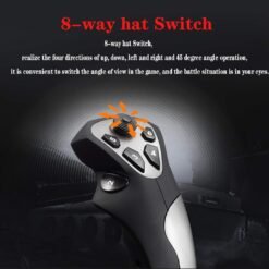 PXN 2113 Pro Flight Simulator Controller Joystick for PC flight joystick Controls with Vibration Function and Throttle Controls Wired 12 PXN 2113 Pro Flight Simulator Controller Joystick for PC flight joystick Controls with Vibration Function and Throttle Controls Wired - Image 5