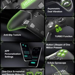 PXN P5 Wireless Gaming Controller For PC, Steam Deck, Switch/Switch 2, Android & iOS 1000Hz Polling, 4 Macro Buttons, 2.4G/BT/SW 10 PXN P5 Wireless Gaming Controller For PC, Steam Deck, Switch/Switch 2, Android & iOS 1000Hz Polling, 4 Macro Buttons, 2.4G/BT/SW - Image 5
