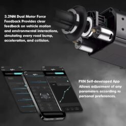 PXN V99 Gaming Racing Wheel with Gear Shifter and Pedals Driving Force Feedback 270°&900°, 11.8 inch, Tools APP for PC, Xbox, and PS4 11 PXN V99 Gaming Racing Wheel with Gear Shifter and Pedals Driving Force Feedback 270°&900°, 11.8 inch, Tools APP for PC, Xbox, and PS4 - Image 5