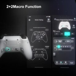 PXN P5 Wireless Gaming Controller White For PC, Steam Deck, Switch/Switch 2, Android & iOS 1000Hz Polling, 4 Macro Buttons, 2.4G/BT/SW 13 PXN P5