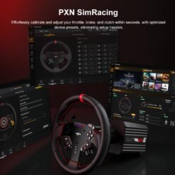 PXN VD6 Bundle PC Steering Wheel and Pedals with 6 Nm Direct Drive Servo Motor Base Professional Sim Racing Setup - Image 7